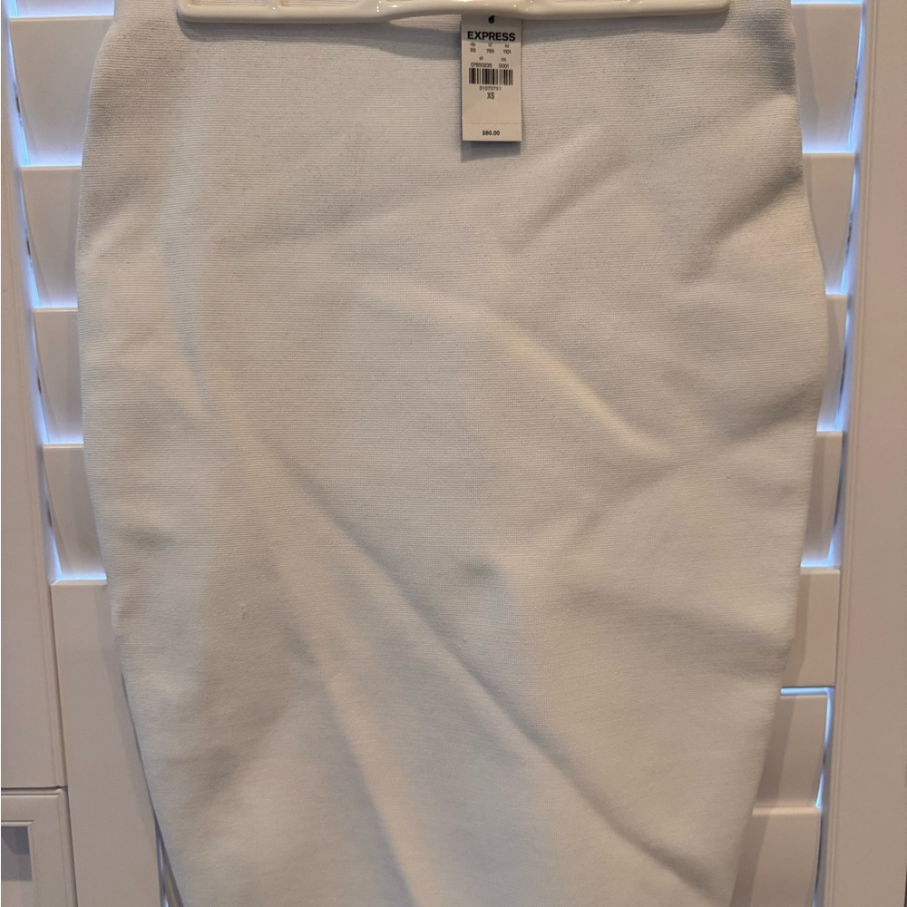 Express Women's Classic White Pencil Skirt